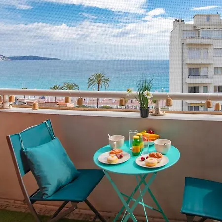 Modern 2-bedroom Sea View, Air Conditioning, Balcony 公寓 尼斯